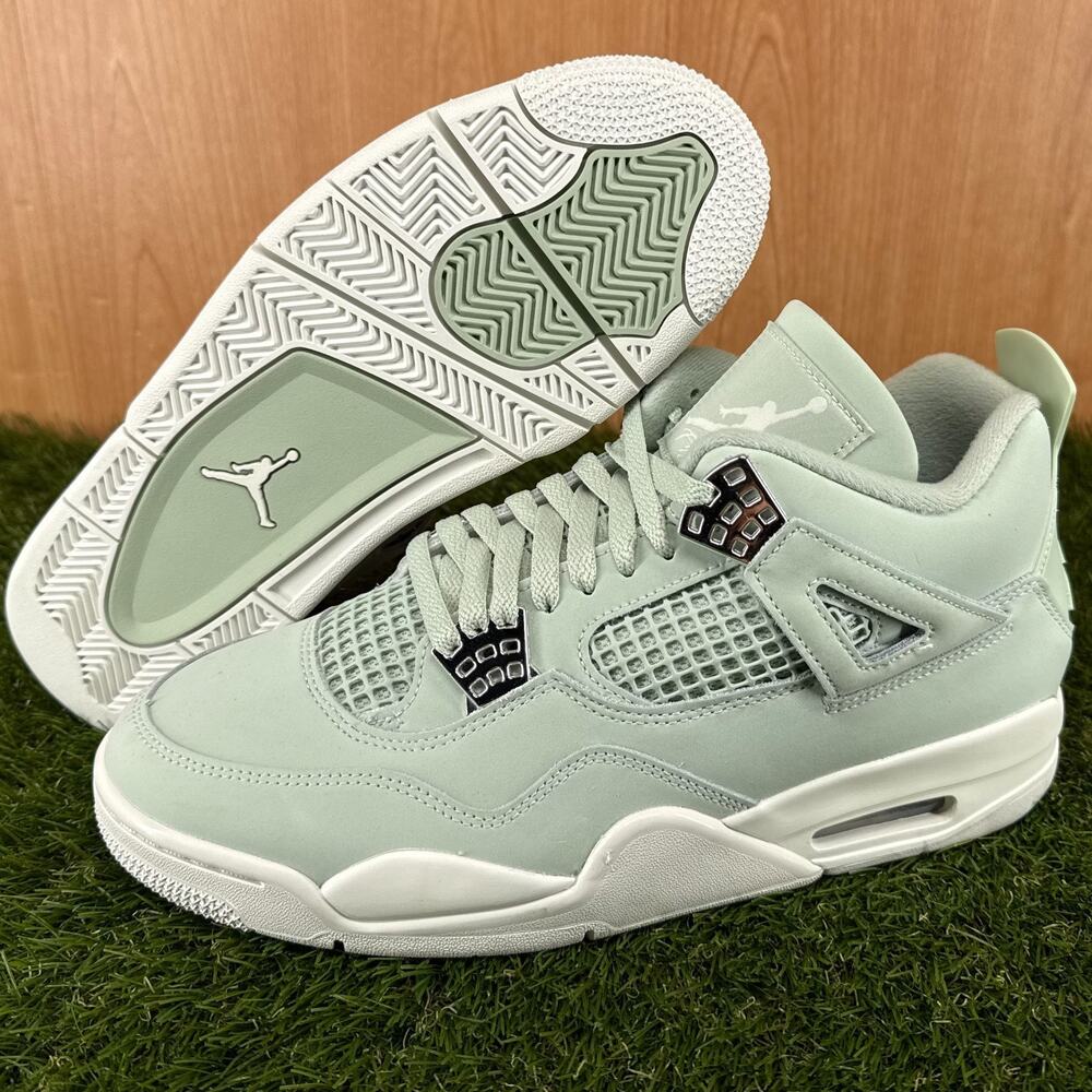 Jordan 4 Retro Seafoam Sail Metallic Silver HV0823-003 Women’s 11 / Men's 9.5